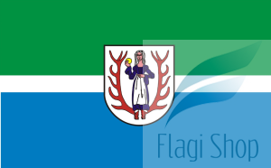 Flaga miasta Biały Bór - na zamówienie 150x90 Białego Boru   