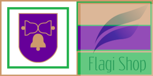 Flaga gminy Sławoborze - na zamówienie 150x90 Sławoborza   