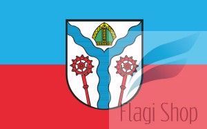 Flaga miasta Karlino - na zamówienie 110x70 Karlina   