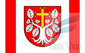 Flaga gminy Milejewo - na zamówienie 150x90 Milejewa   