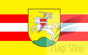 Flaga gminy Pasłęk - na zamówienie 150x90 Pasłęka   