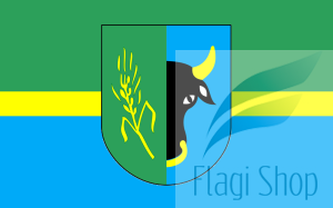 Flaga gminy Płoskinia - na zamówienie 150x90 Płoskini   