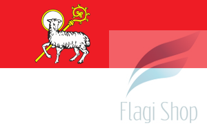 Flaga miasta Lidzbark Warmiński - na zamówienie 150x90 Lidzbarku Warmińskiego, Lidzbarka