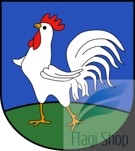 Flaga gminy Kurzętnik - na zamówienie 150x90 Kurzętnika