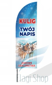 Winder Husar KULIG twój napis 350 cm flaga 80x250 cm #13