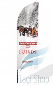 Winder Husar KULIGI twój napis 350 cm flaga 80x250 cm #15