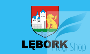 Flaga miasta LĘBORK - na zamówienie 150x90 Lęborka   