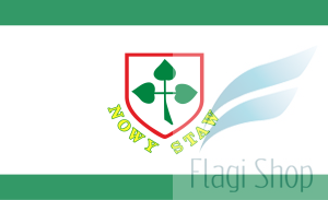 Flaga miasta NOWY STAW - na zamówienie 150x90 Nowego Stawu