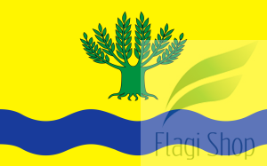 Flaga gminy Malbork - na zamówienie 150x90 Malborka