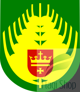 Flaga gminy Starogard Gdański - na zamówienie 150x90 Starogardu Gdańskiego  