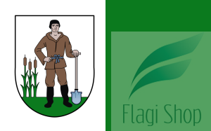 Flaga Powiat nowodworski - na zamówienie 110x70 powiatu nowodworskiego