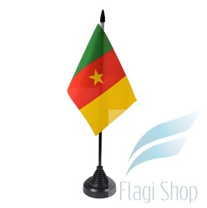 Flaga na biurko KAMERUN 10x15 cm Flagi KAMERUNU
