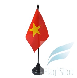 Flaga na biurko Wietnam 10x15 cm Flagi Wietnamu
