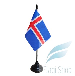 Flaga na biurko ISLANDIA 10x15 cm Flagi ISLANDII