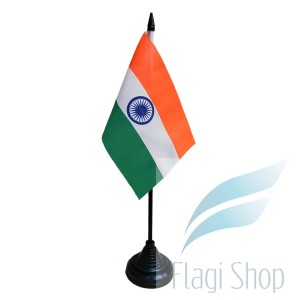 Flaga na biurko Indie 10x15 cm Flagi Indii