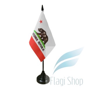Flaga na biurko Kalifornia 10x15 cm Flagietki California Kalifornii