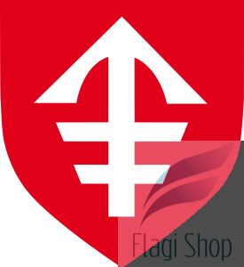 Flaga miasta Jędrzejów - na zamówienie 150x90 Jędrzejowa   