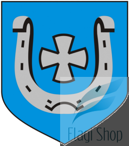 Flaga miasta Sędziszów - na zamówienie 110x70 Sędziszowa   