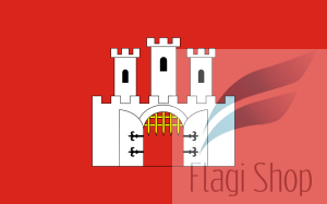 Flaga miasta Chęciny - na zamówienie 110x70 Chęcin   