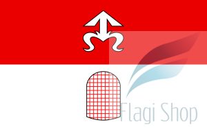 Flaga gminy Górno - na zamówienie 110x70 Górna   