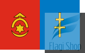 Flaga Powiat ostrowiecki - na zamówienie 150x90 powiatu ostrowieckiego   