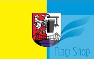 Flaga miasta OZIMEK - na zamówienie 110x70 Ozimka   