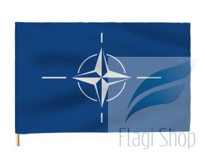 Flaga NATO 110x70 cm Natowska Flagi Natowskie (na zamówienie)