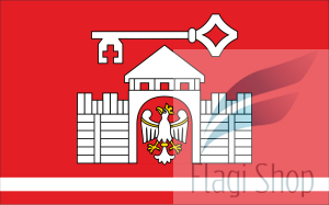 Flaga gminy Santok - na zamówienie 150x90 Santoka