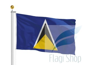 Flaga Saint Lucia 150x90 cm Flagi Wyspy Świętej Łucji