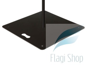 Podstawa PŁASKA 12 kg SLIM 48x48 cm - Flaga Winder Maszt
