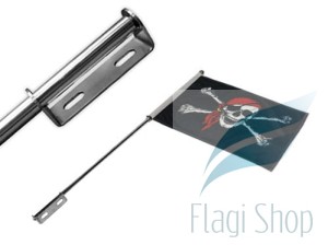 Maszt motocyklowy 72 + Flaga PIRAT Z CHUSTĄ Flagi