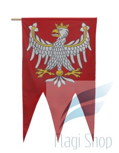 Chorągiew Królestwa Polskiego 80x150 W. Jagiełło  Bitwa pod Grunwaldem