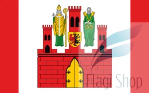 Flaga miasta Brześć Kujawski - na zamówienie 150x90 miasta Brześcia Kujawskiego