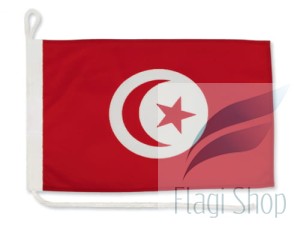 Flaga Tunezja na jacht 40x30 Bandera Jachtowa Tunezji