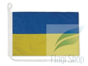 Flaga Ukraina na jacht 40x30 Bandera Jachtowa Ukrainy