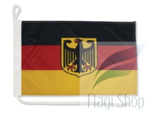 Flaga Niemcy z Godłem na jacht 40x30 Bandera Jachtowa Niemiec
