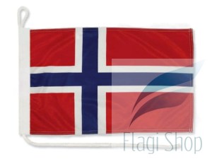 Flaga Norwegia na jacht 40x30 Bandera Jachtowa Norwegii