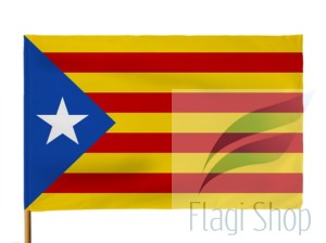 Flaga Katalonia Bandera Estelada 110x70 Katalonii - (na zamówienie)