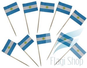 Flaga ARGENTYNA Pikery 20 szt Wykałaczki ARGENTYNY 
