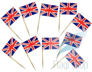 Flaga WIELKA BRYTANIA Pikery 20 szt Wykałaczki ANGLIA
