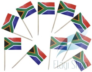 Flaga RPA Pikery 20 szt Wykałaczki Republika Afryki