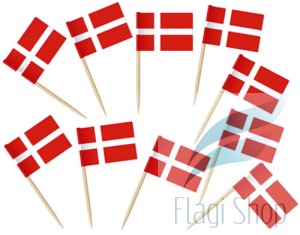 Flaga DANIA Pikery 20 szt Wykałaczki DANII