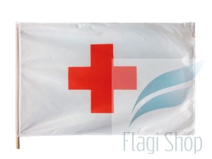 FLAGA CZERWONY KRZYŻ 110x70 cm