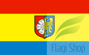 Flaga miasta DOBRODZIEŃ - na zamówienie 110x70 Dobrodzienia   