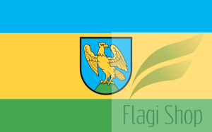 Flaga gminy Niemodlin - na zamówienie 110x70 Niemodlina   