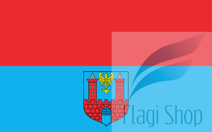 Flaga miasta PRUDNIK - na zamówienie 110x70 Prudnika   