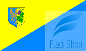 Flaga miasta STRZELCE OPOLSKIE - na zamówienie 110x70 Strzelec Opolskich 