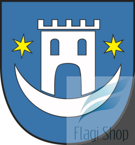 Flaga miasta WOŁCZYN - na zamówienie 150x90