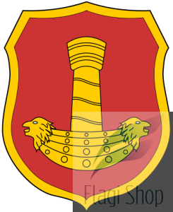 Flaga miasta ŁASK - na zamówienie 110x70