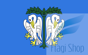 Flaga miasta ŁOWICZ - na zamówienie 110x70 